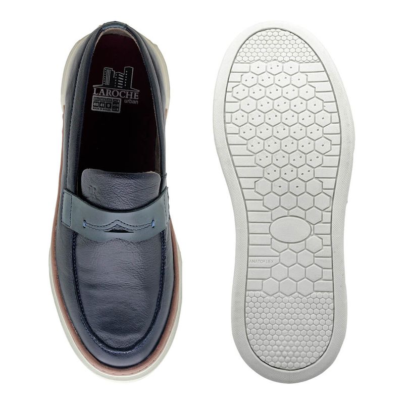 Slip On Loafer Masculino Titanium em Couro - Royal | Calçados Laroche