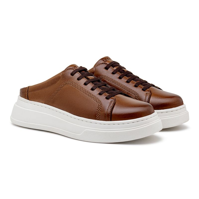 Mule Masculino Laroche Toquio em Couro - Chocolate