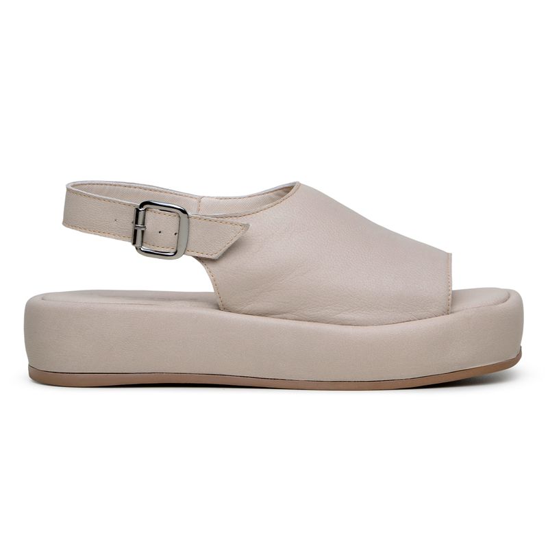 SANDALIA FLAT FORM OFF WHITE - Calçados Moscardini