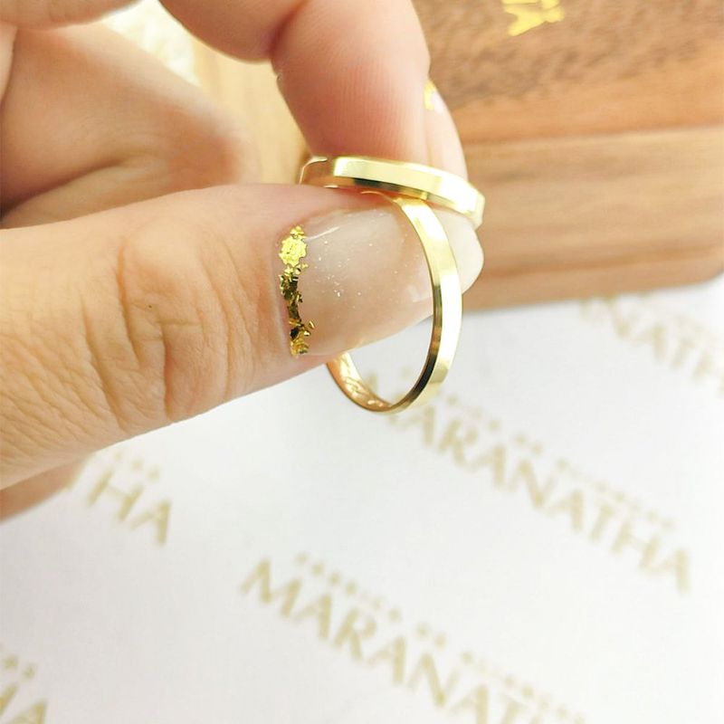 Alianças Em Ouro 18k Munique 2mm Polida Reta Chanfrada