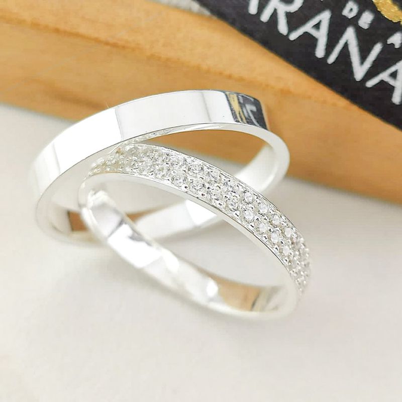 Alianças Em Prata 950 Antunes 3mm Polida Reta