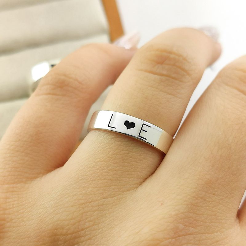 Alianças Em Prata 950 Coqueirinho 4mm Polida Reta