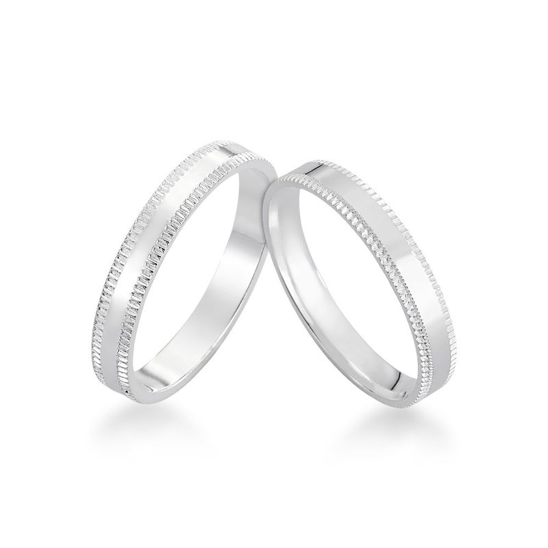 Alianças Em Prata 950 Itaparica 3mm Polida Reta