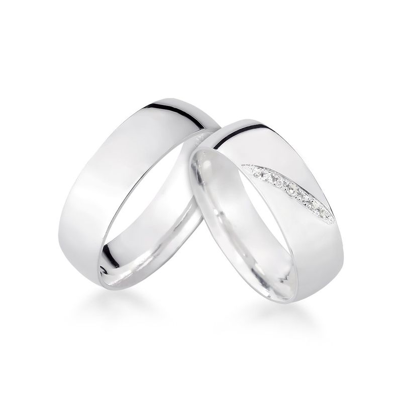 Alianças Em Prata 950 Morro De São Paulo 6mm Polida Meia Cana