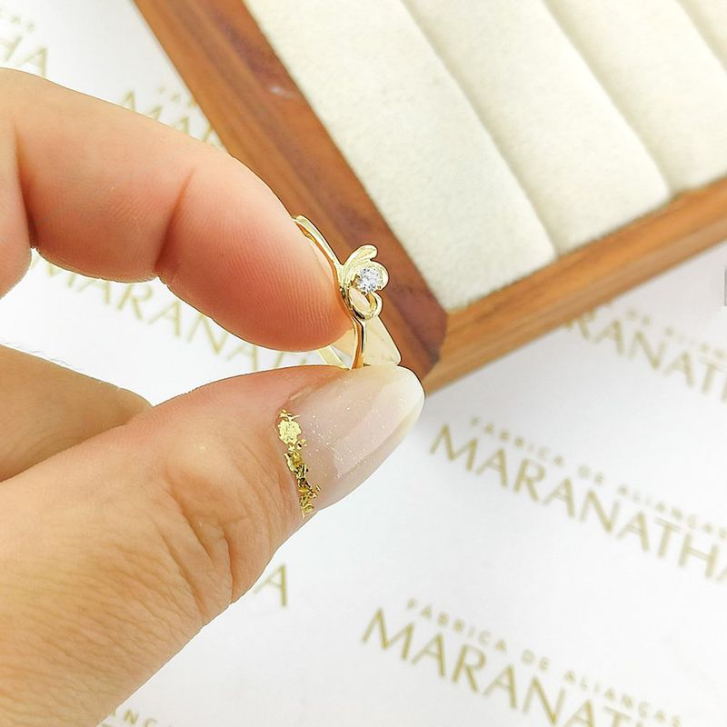Anel De Borboleta Julia Em Ouro 18k