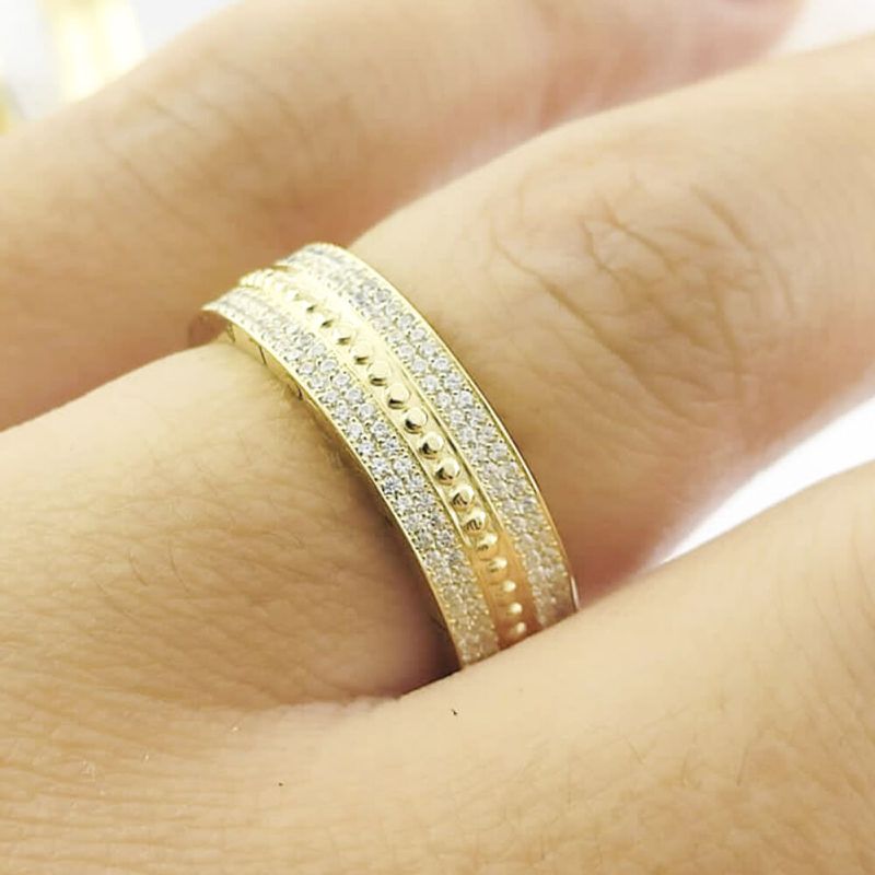 Alianças Em Ouro 18k Cancun 6mm Polida Reta