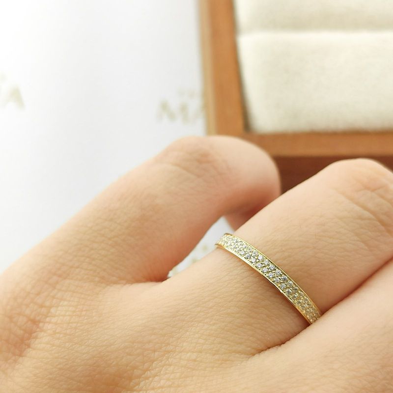 Anel Aparador Jaqueline Em Ouro 18k