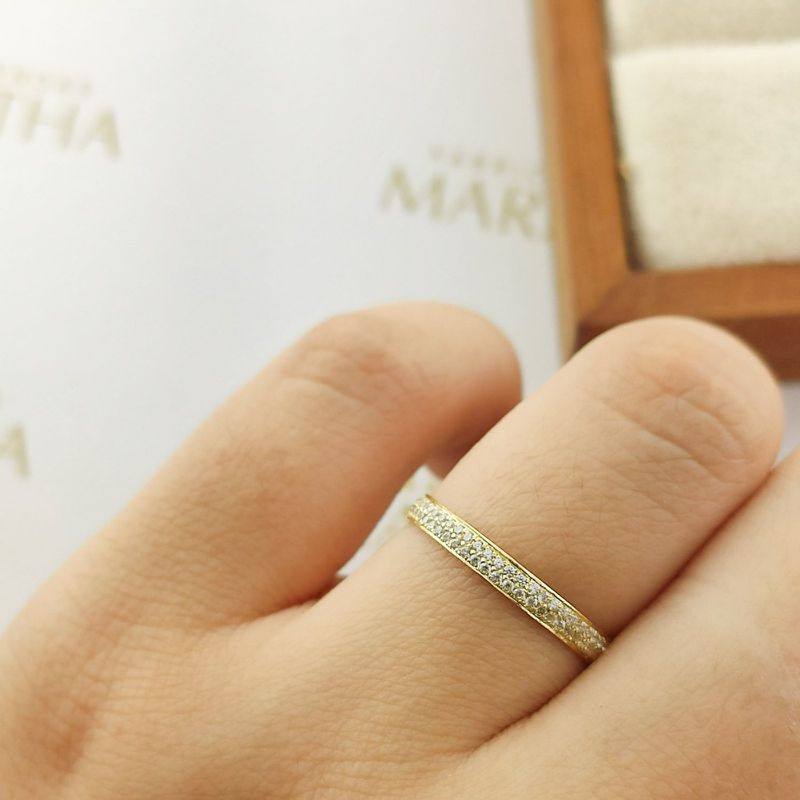 Anel Aparador Tatiane Em Ouro 18k