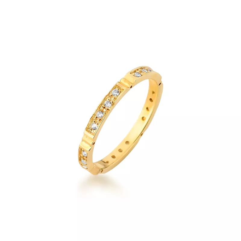 Anel Aparador Sabrina Em Ouro 18k