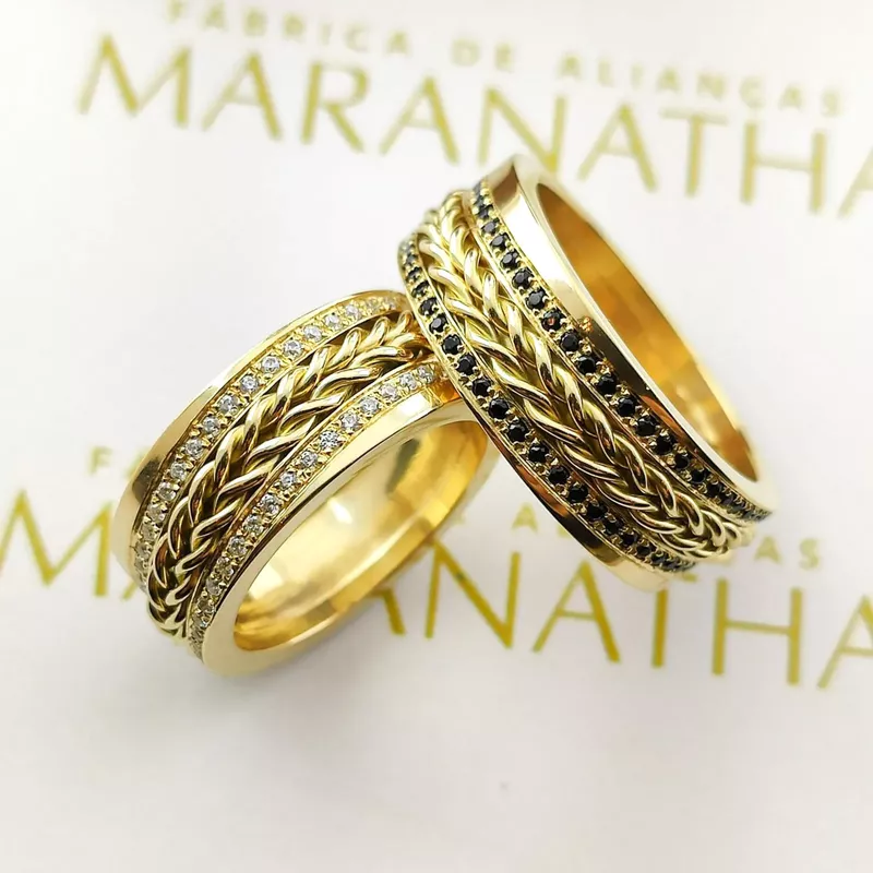 Alianças Em Ouro 18k Bahamas 8mm Polida Reta