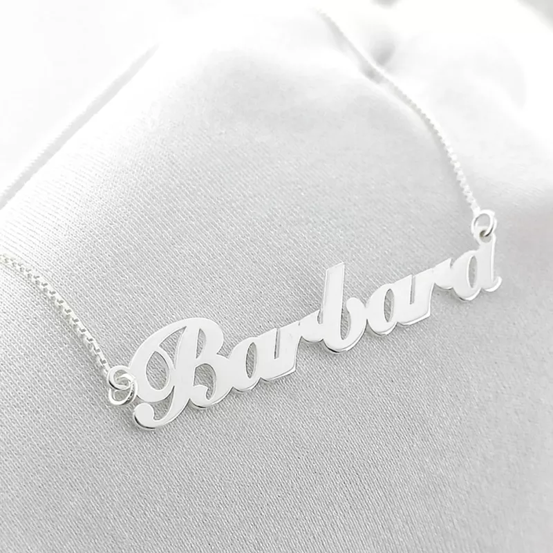 Colar Manuscrito Personalizado Em Prata