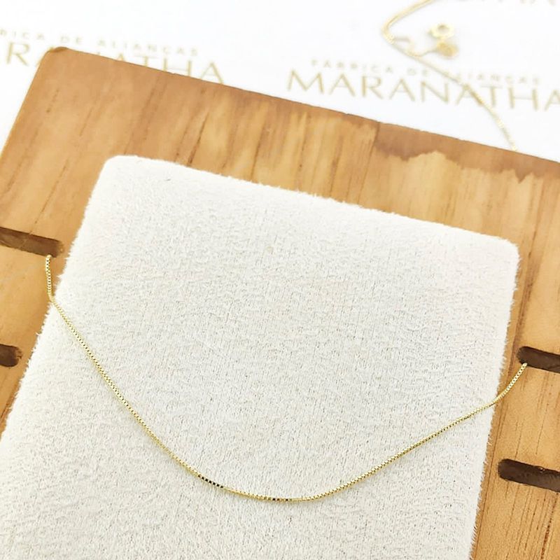 Corrente Veneziana Em Ouro 18k 45cm