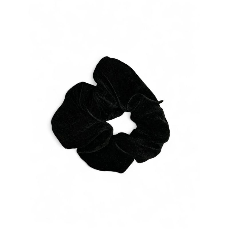 Scrunchie Veludo c/ Zíper Black