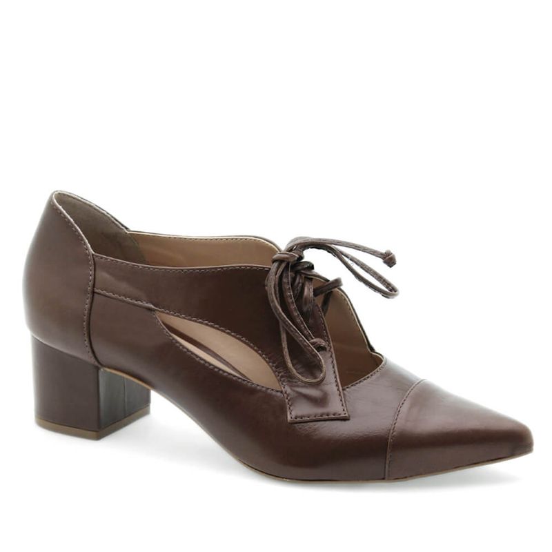 Bota Bico Fino Couro Occitanie Chocolate