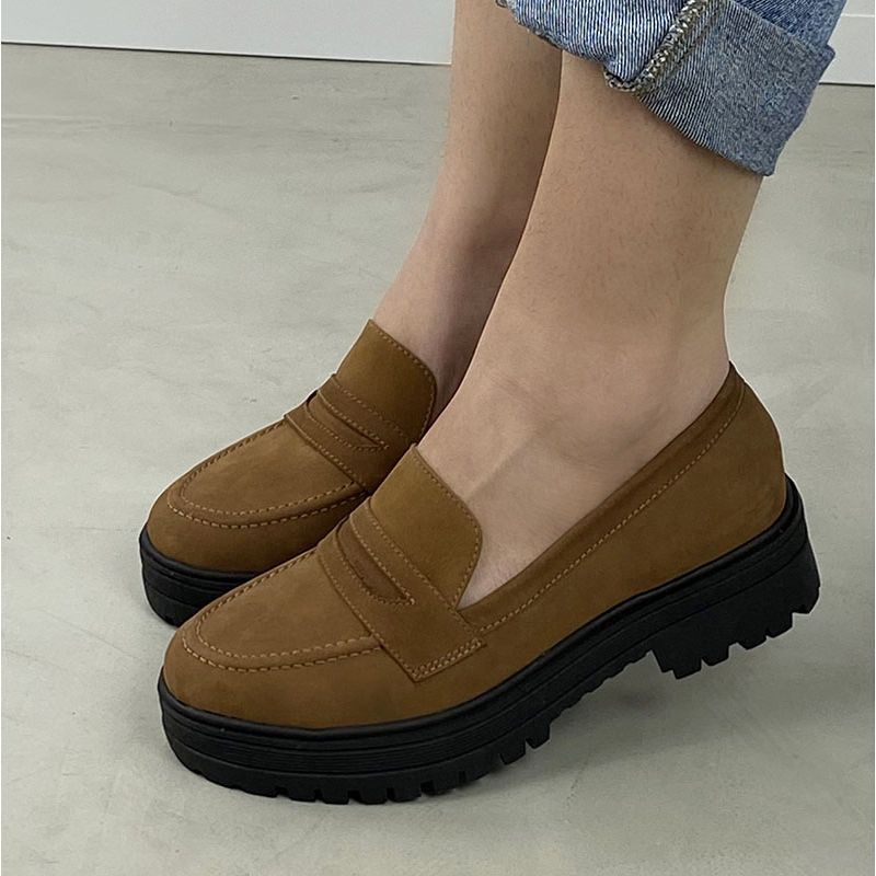 Mocassim nobuck top
