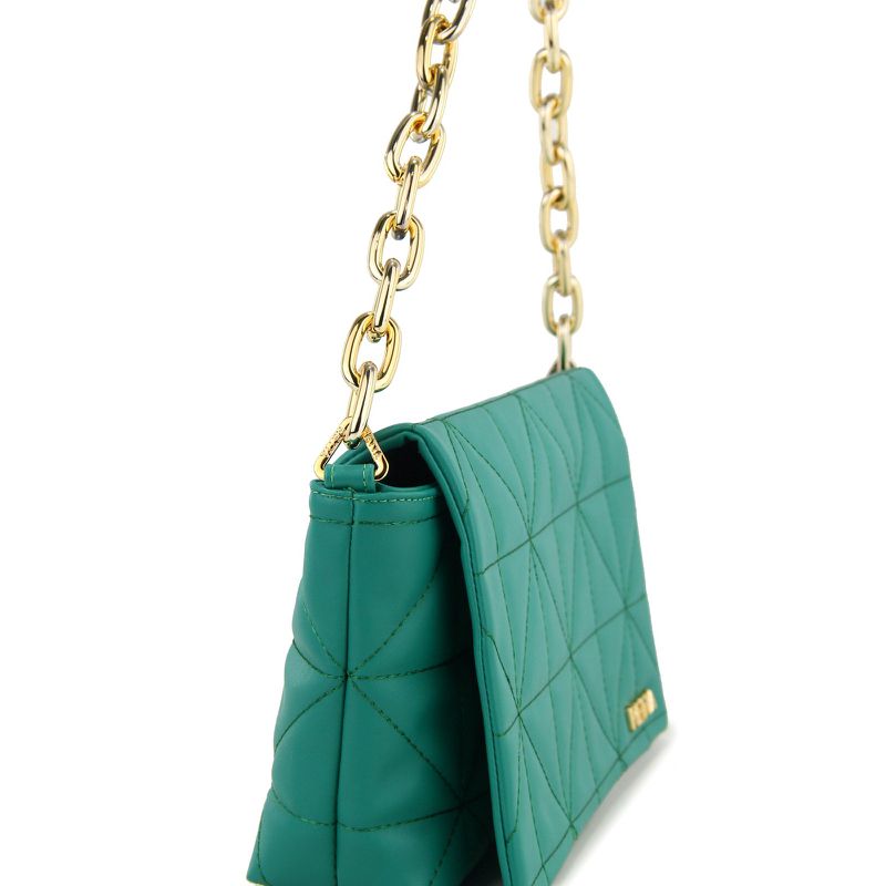 Bolsa Clarice Média Alça Dourada Escuro