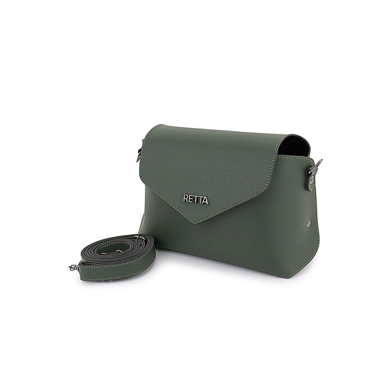 Bolsa tiracolo pequena Ana Verde Militar