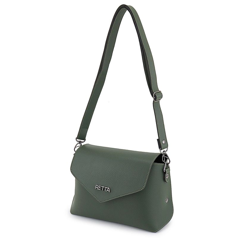 Bolsa tiracolo pequena Ana Verde Militar