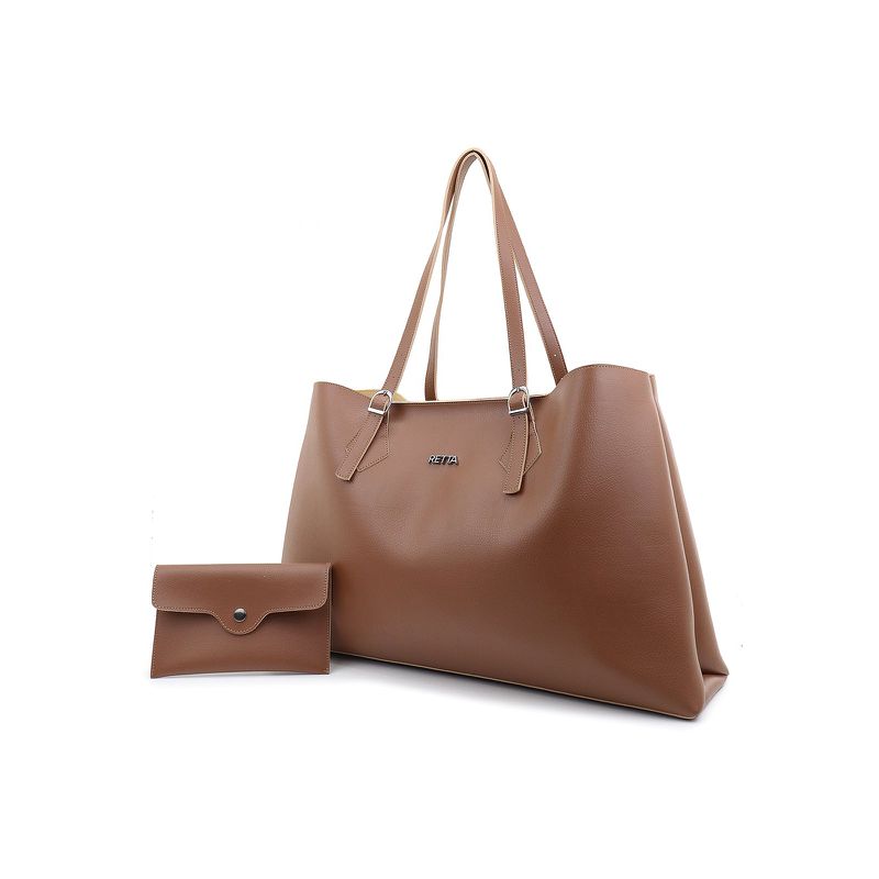 Bolsa Grande Shopping Camila Caramelo - RETTA