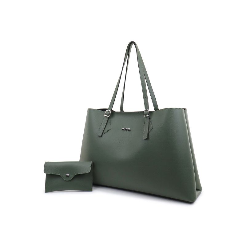 Bolsa Grande Shopping Camila Verde Militar - RETTA