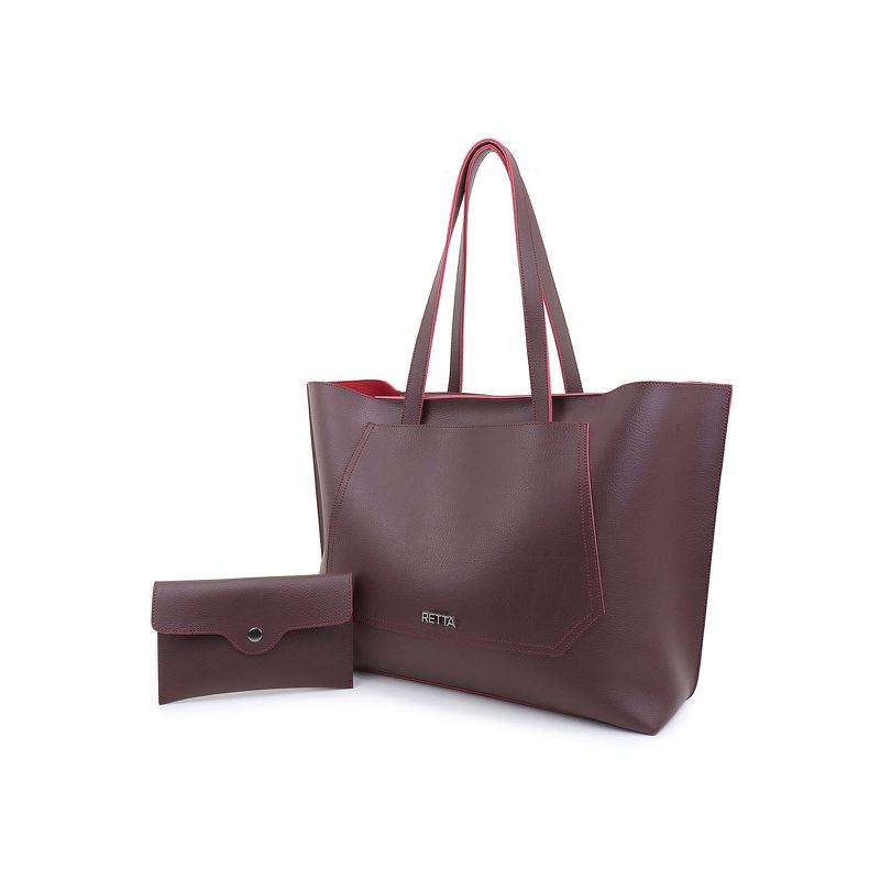 Bolsa Saco Grande Laura Vinho - RETTA
