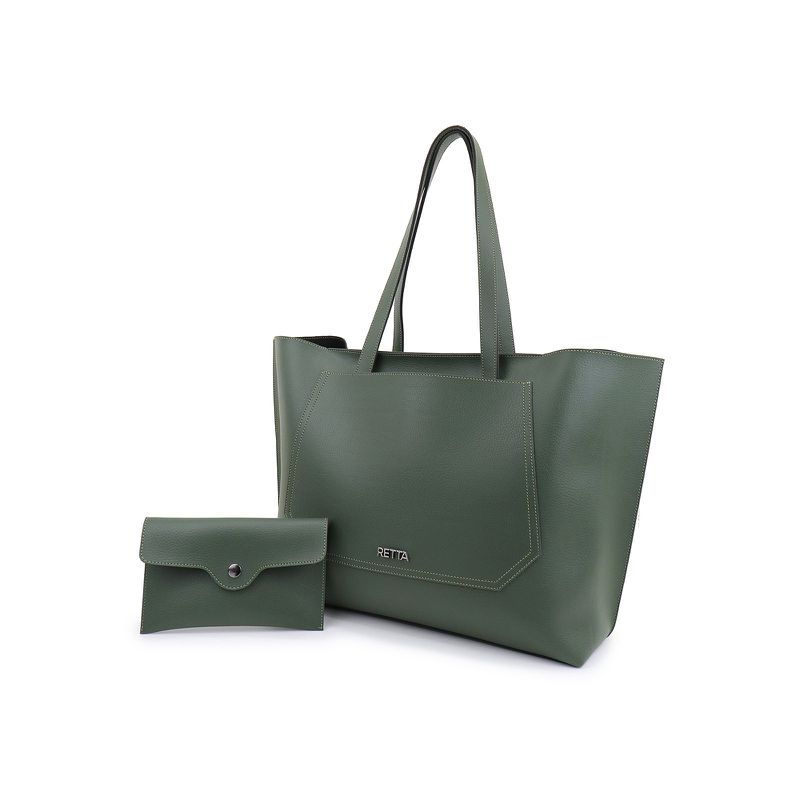 Bolsa Saco Grande Laura Verde Militar - RETTA