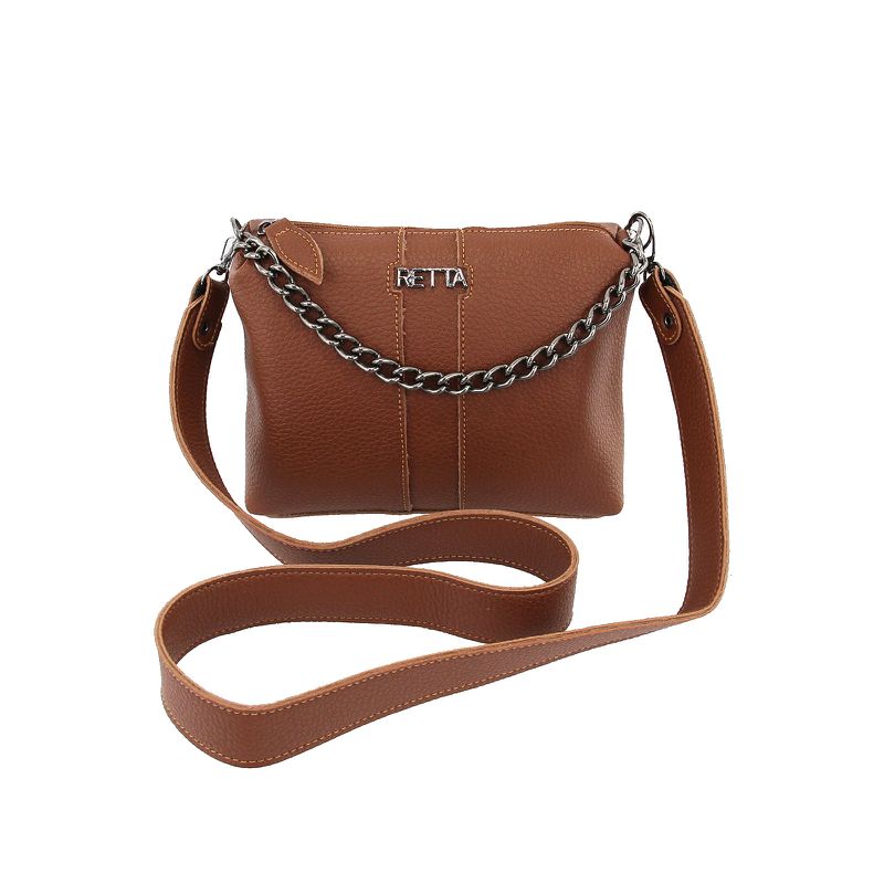 Bolsa Tiracolo Pequena Kiara Caramelo - RETTA