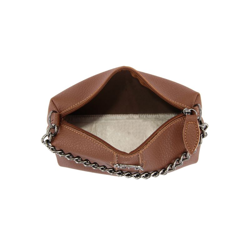 Bolsa Tiracolo Pequena Kiara Caramelo