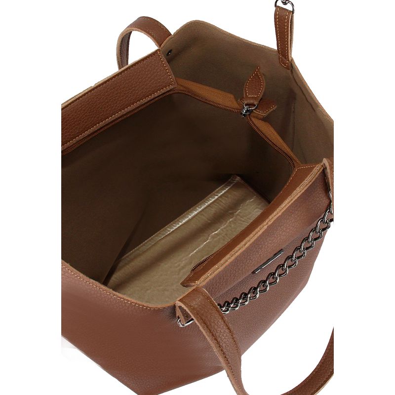 Bolsa Saco Sacola Grande Kiara Caramelo