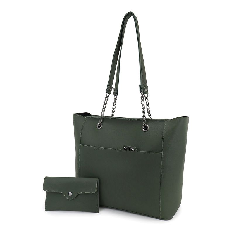 Bolsa Saco Sacola Grande Esther Verde Militar