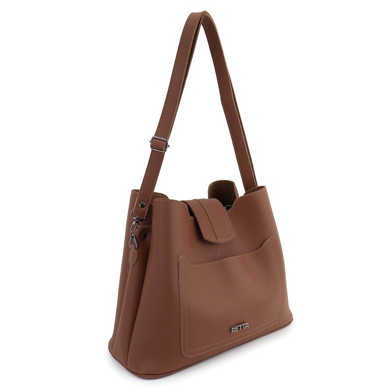 Bolsa Média Tiracolo Leticia Caramelo