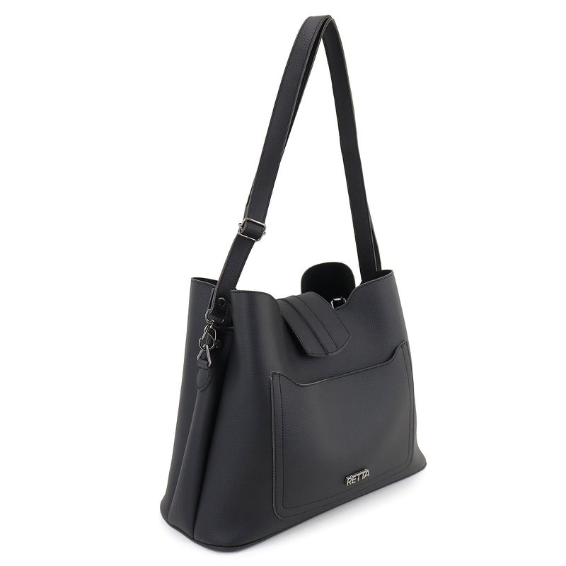 Bolsa Média Tiracolo Leticia Preta 