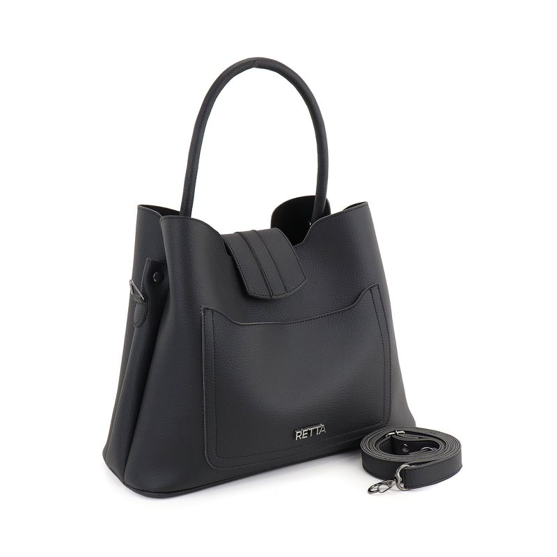 Bolsa Média Tiracolo Leticia Preta 