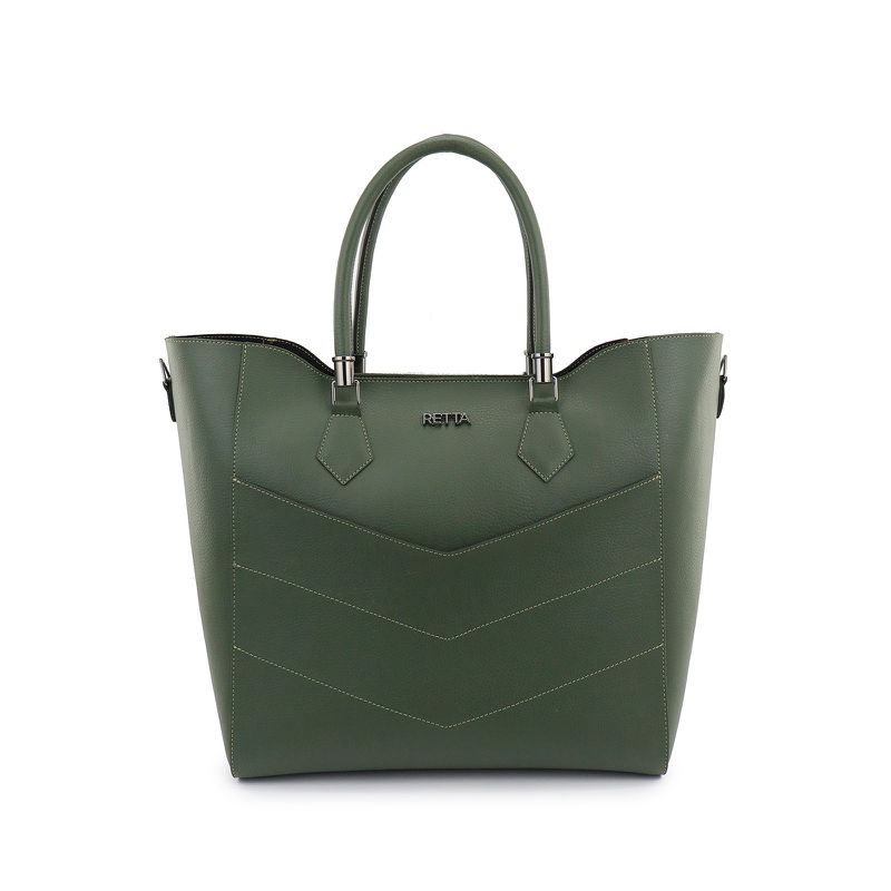 Bolsa Sacola Grande Larissa Verde Militar