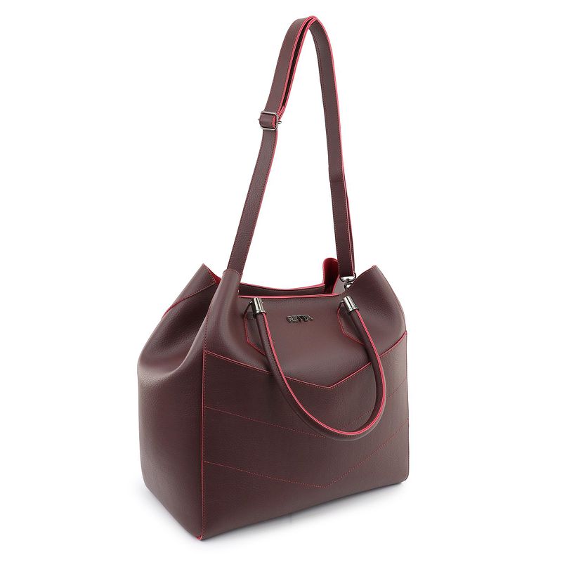 Bolsa Sacola Grande Larissa Vinho