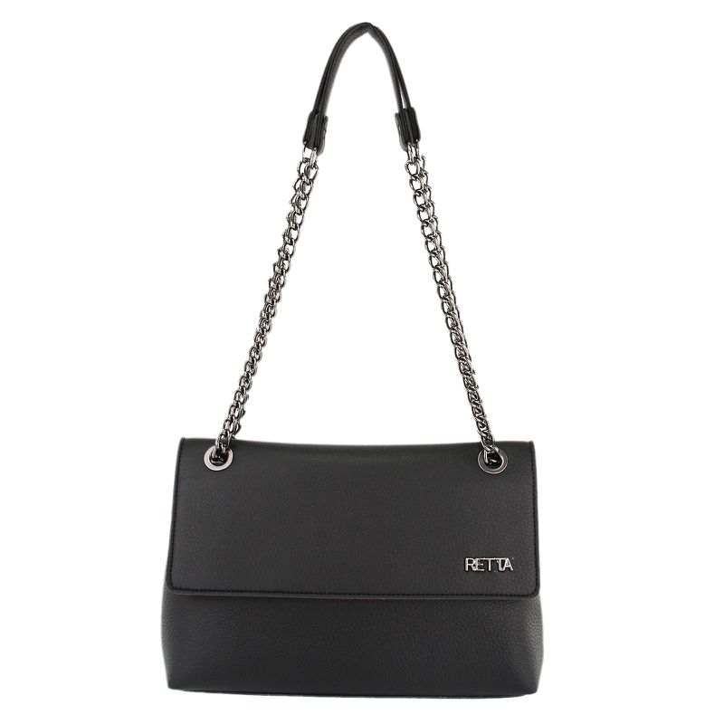 Bolsa Tiracolo Média Luisa Preta - RETTA