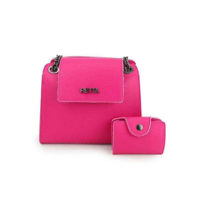 Bolsa Tiracolo Pequena Maya Pink - RETTA