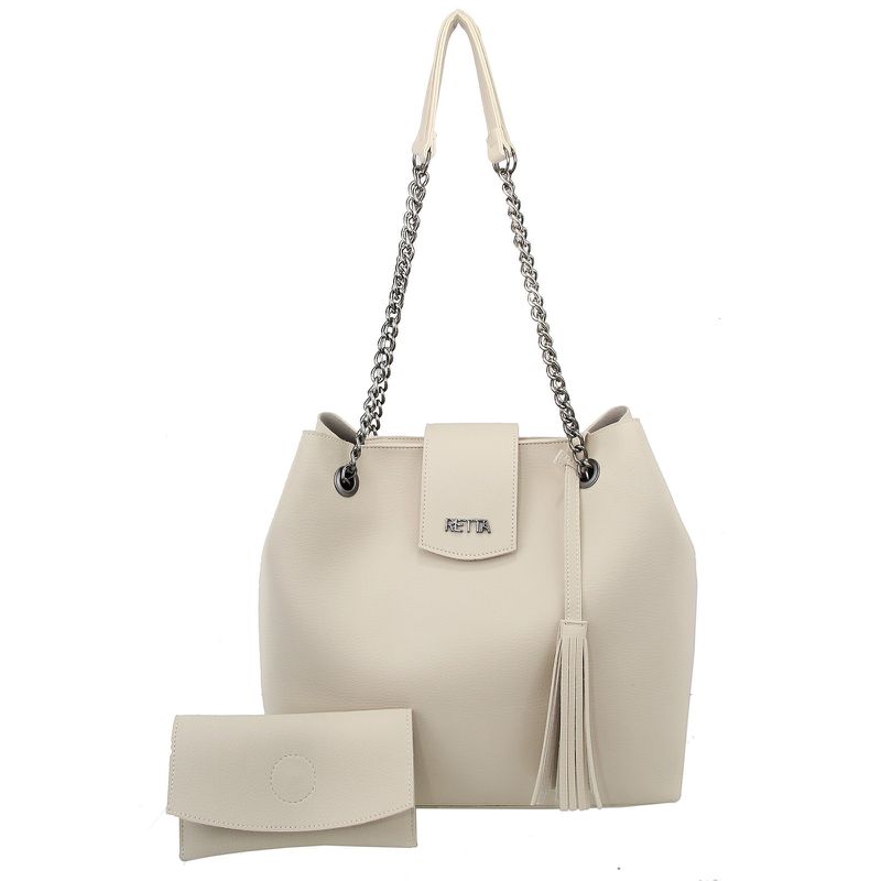 Bolsa Saco Corrente Sacola Grande Marfim