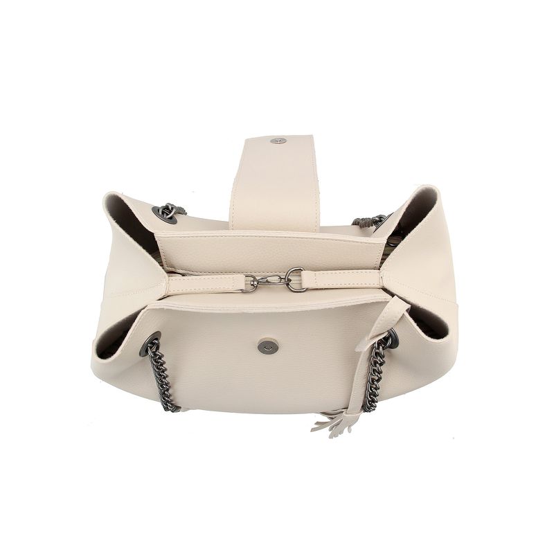 Bolsa Saco Corrente Sacola Grande Marfim