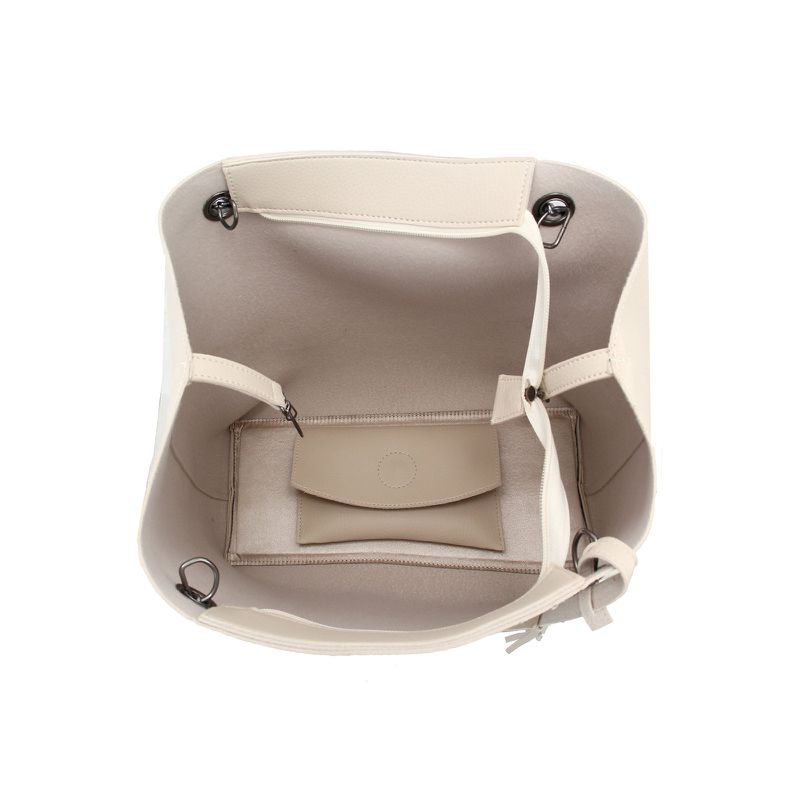 Bolsa Saco Corrente Sacola Grande Marfim