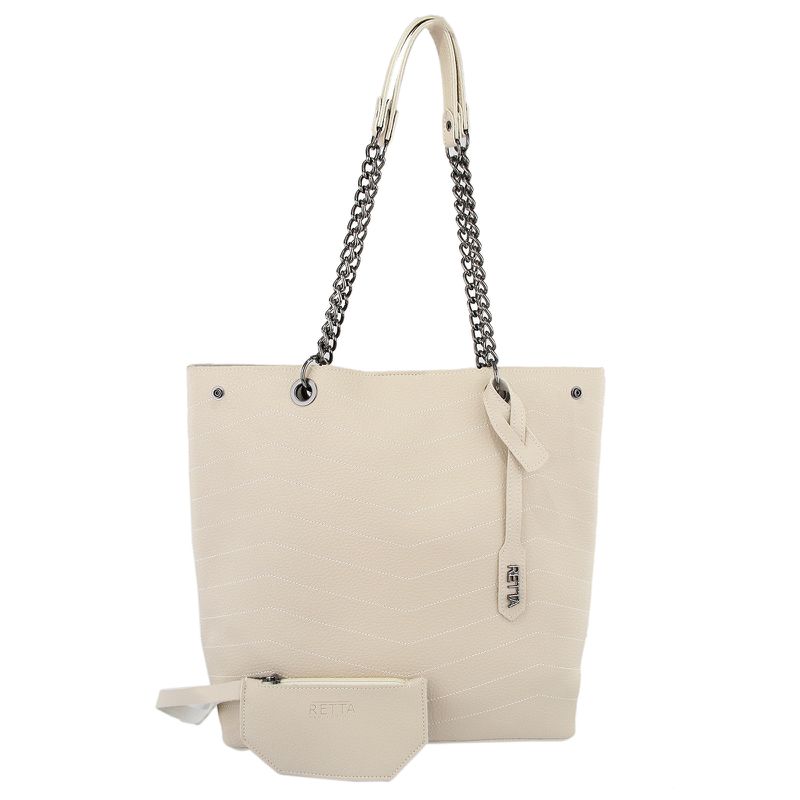 Bolsa Saco Grande Valentina Marfim