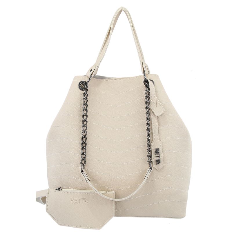 Bolsa Saco Grande Valentina Marfim - RETTA