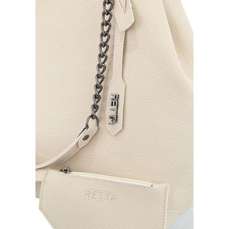 Bolsa Saco Grande Valentina Marfim
