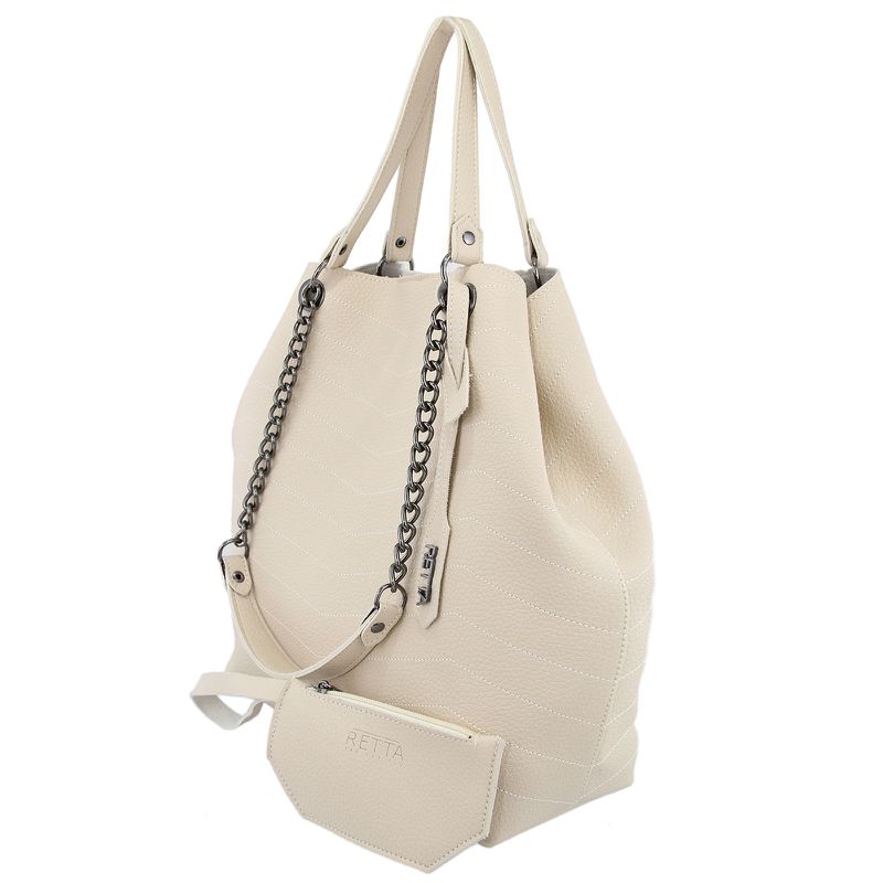 Bolsa Saco Grande Valentina Marfim