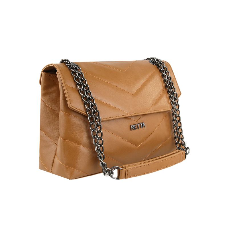 Bolsa Tiracolo Média Matelasse Isa Caramelo