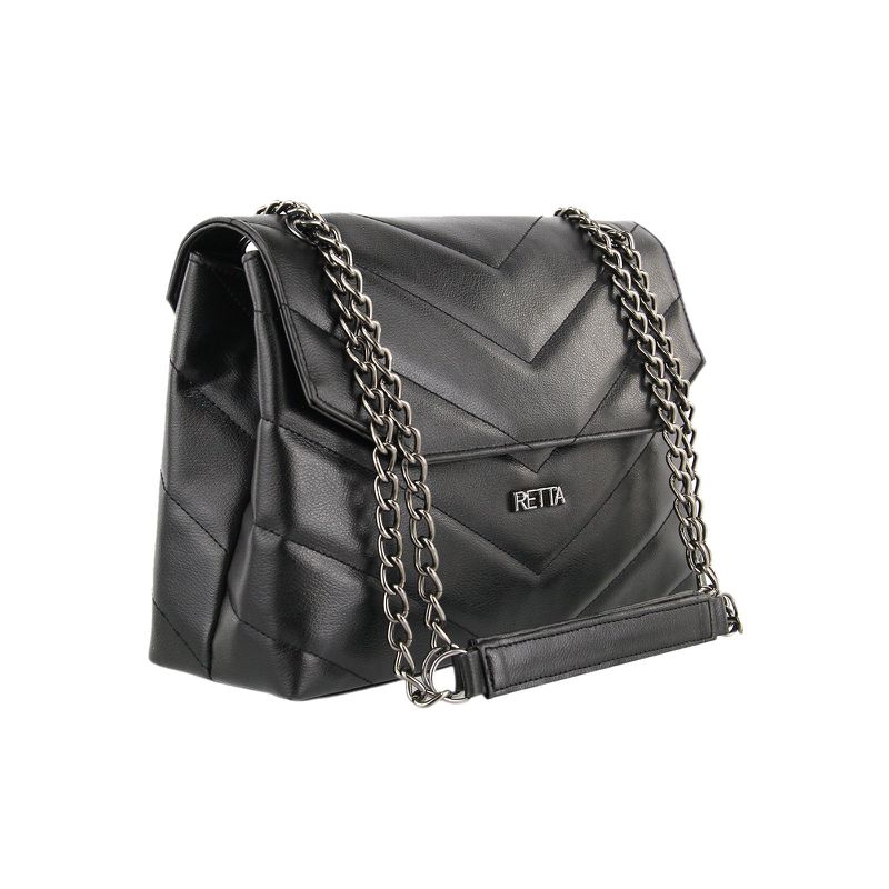 Bolsa Tiracolo Média Matelasse Isa Preta