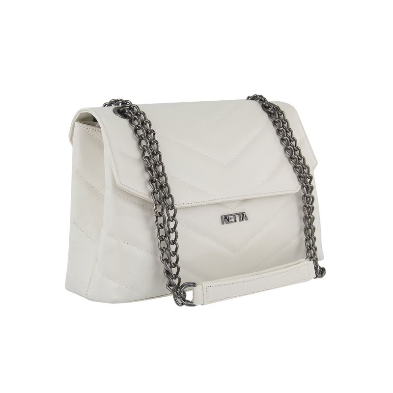 Bolsa Tiracolo Média Matelasse Isa Marfim