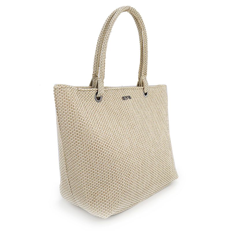 Bolsa de Praia Grande com Necessaire Marfim