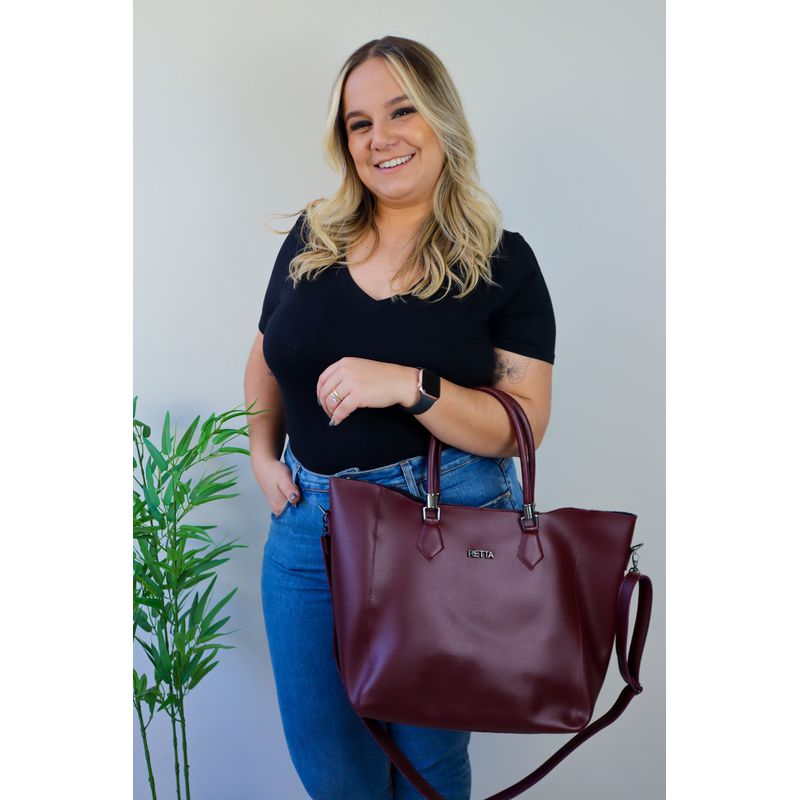 Bolsa Saco Grande Helena Vinho