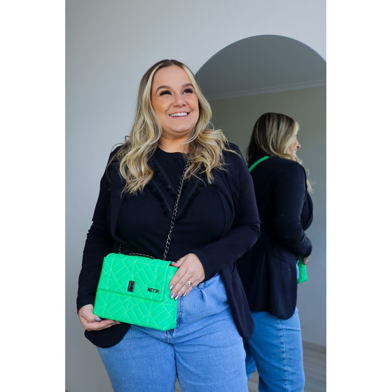  Bolsa Tiracolo Média Jade Verde Lima